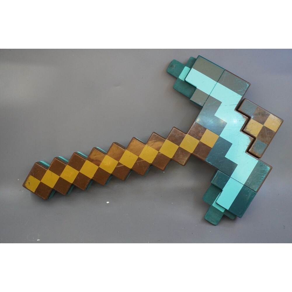 Mattel Minecraft Transforming 2-in-1 Diamond Sword Pickaxe Toy 21 in. Costume